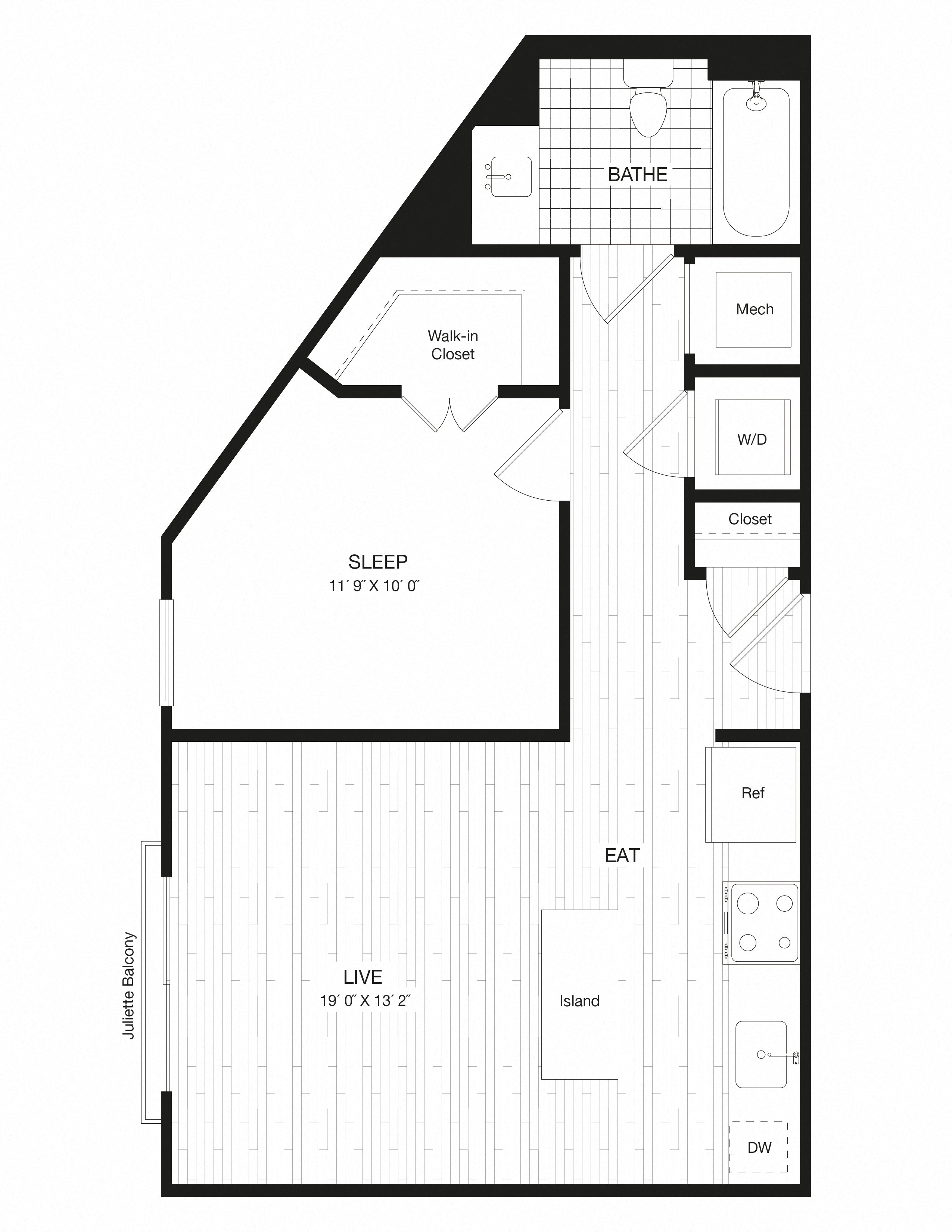 Apartment 29-217 floorplan